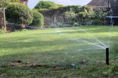 Turf re-laid after installation