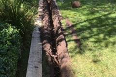 Irrigation trenches